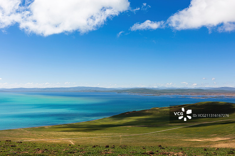 青海黄河源头湖鄂陵湖图片素材