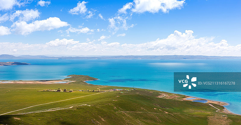 青海黄河源头湖鄂陵湖图片素材