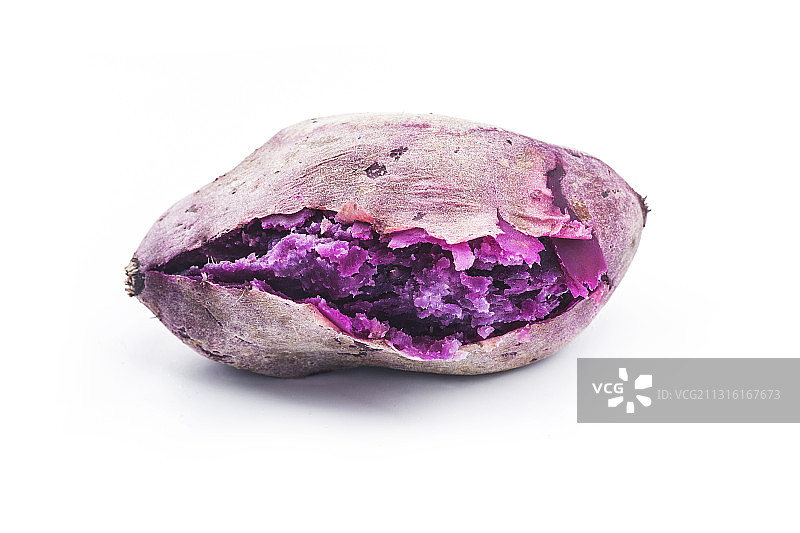 蒸熟的紫薯图片素材