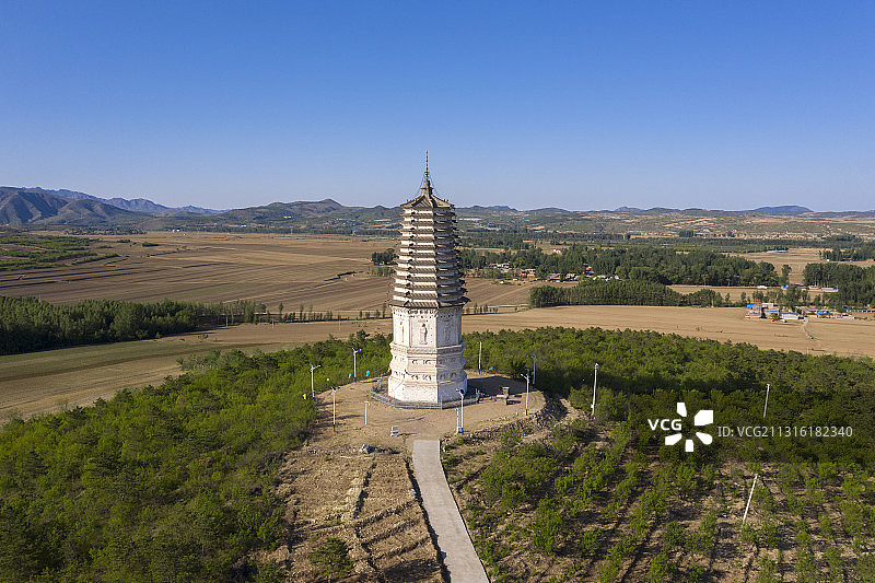 辽宁省朝阳市黄花滩塔图片素材