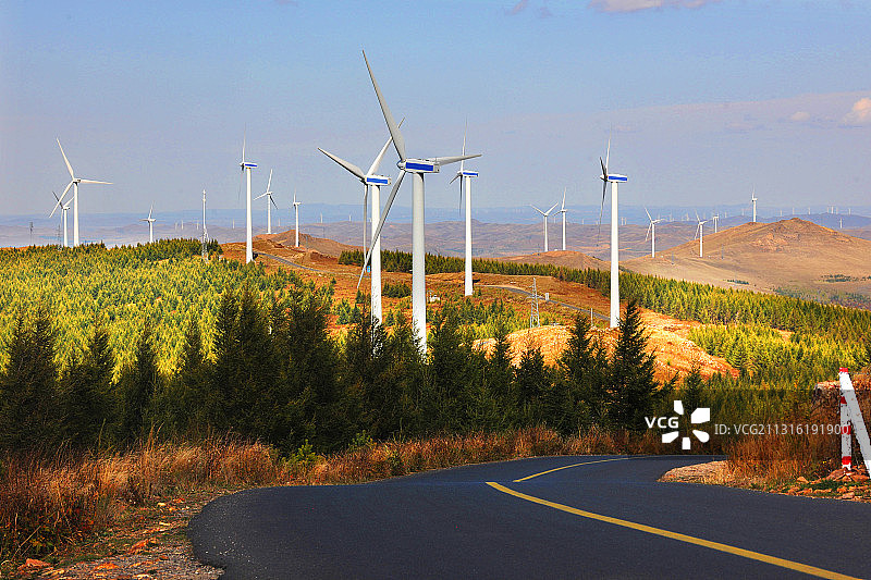 河北张家口草原天路（2）图片素材