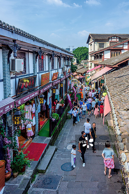 中国重庆磁器口古镇图片素材