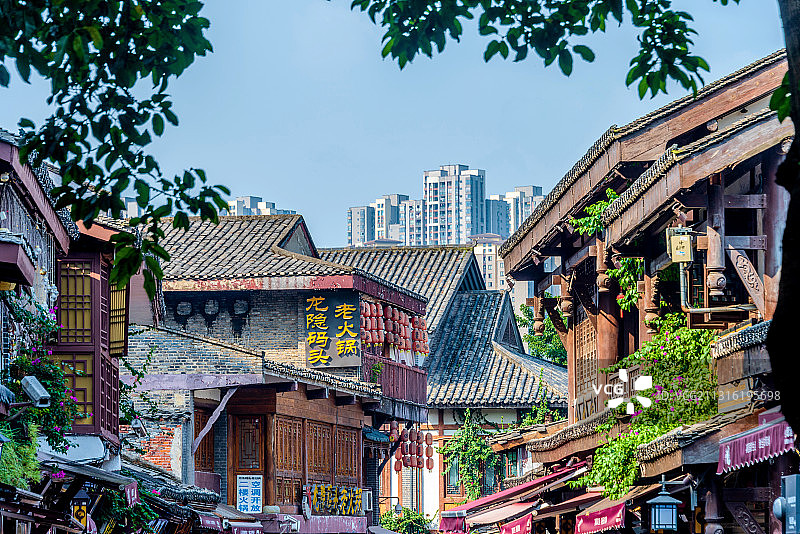 中国重庆磁器口古镇图片素材