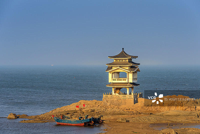 中国辽宁葫芦岛兴城海滨三礁揽胜图片素材
