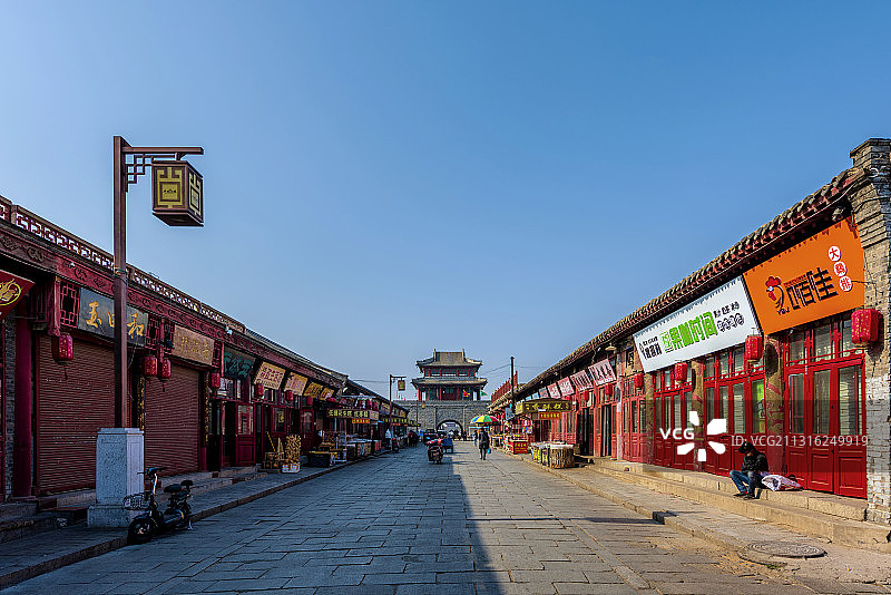 中国辽宁葫芦岛兴城古城钟鼓楼图片素材