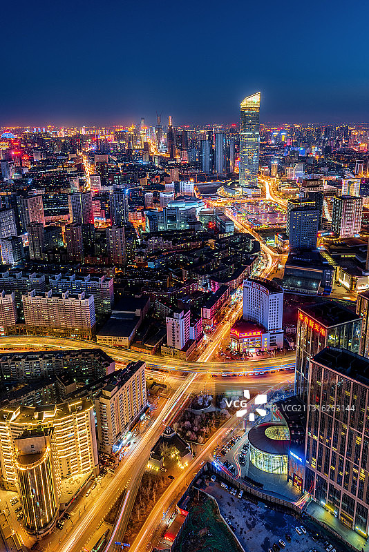 辽宁沈阳城市夜景图片素材