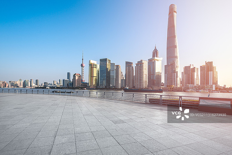 中国上海陆家嘴风光全景图片素材
