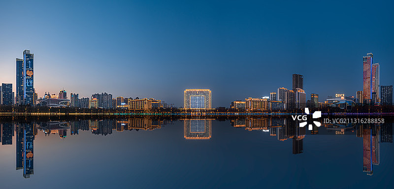 洛阳开元湖全景图片素材