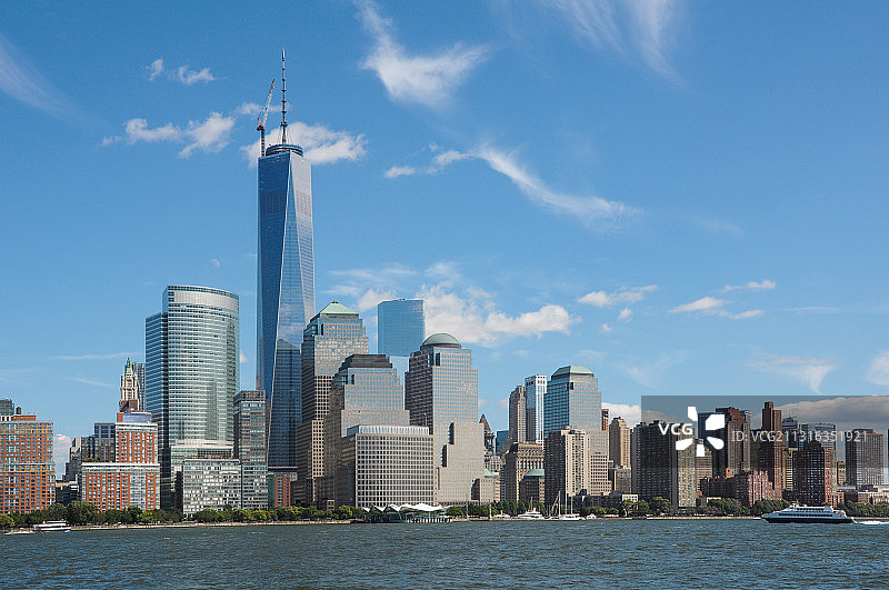 纽约曼哈顿城市天际线图片素材