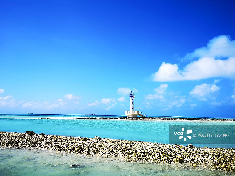 中国西沙灯塔图片素材
