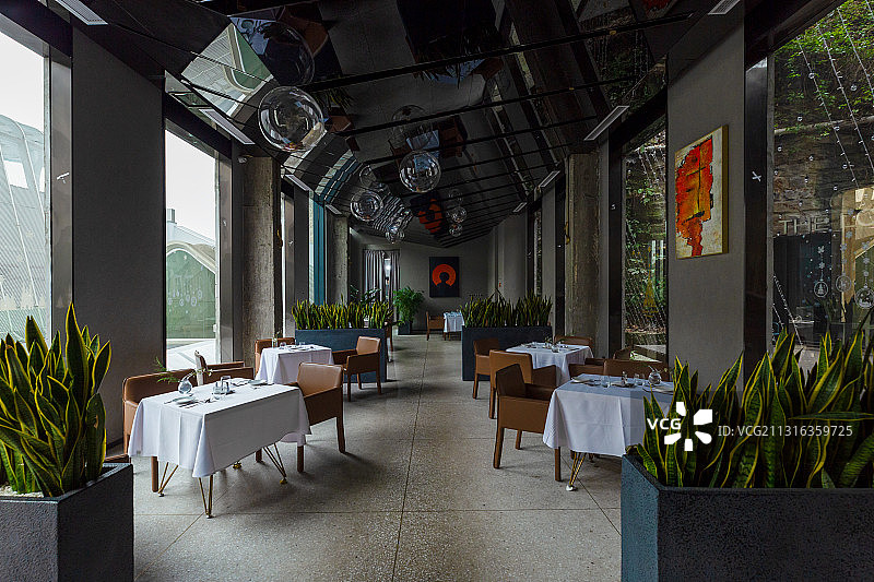 重庆市南岸区弹子石老街室内室外建筑设计全景图片素材