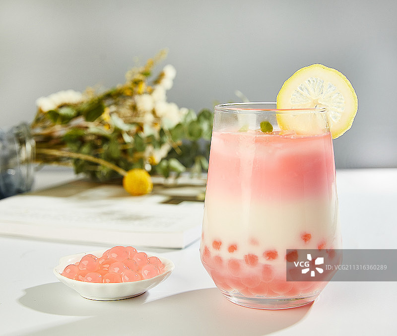 芋圆奶茶水果茶珍珠奶茶图片素材