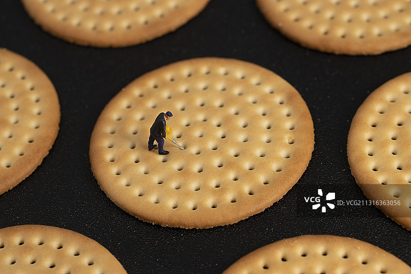 饼干上的工匠图片素材