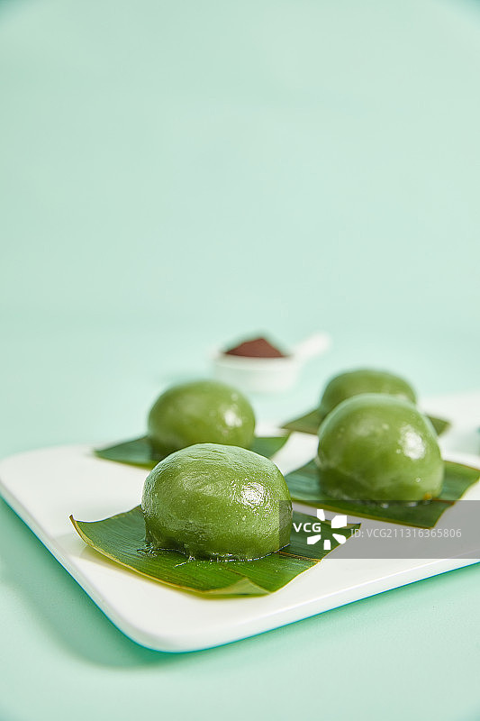 豆沙青团图片素材