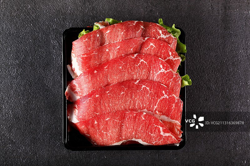 澳洲牛肉火锅肉图片素材