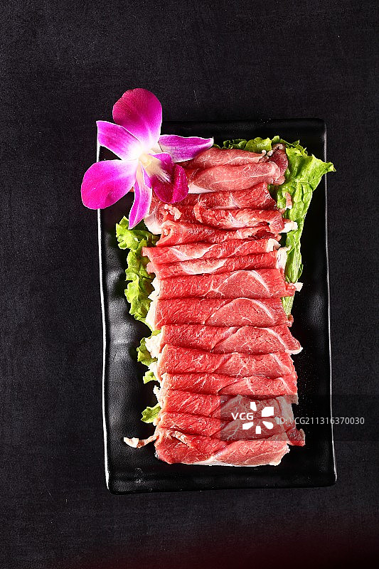 羊肉中式火锅肉图片素材