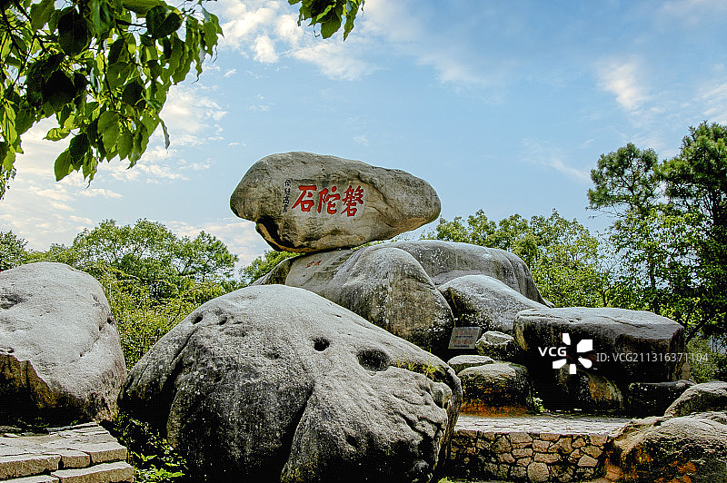 中国浙江舟山，中国佛教四大名山之一的普陀山（普陀寺）图片素材