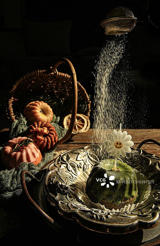 雪顶果子图片素材