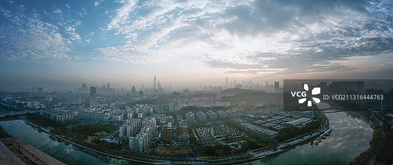 南京城市全景图图片素材