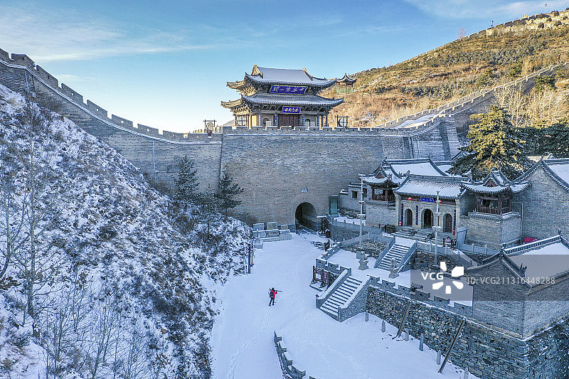 山西忻州代县雁门关雪景图片素材