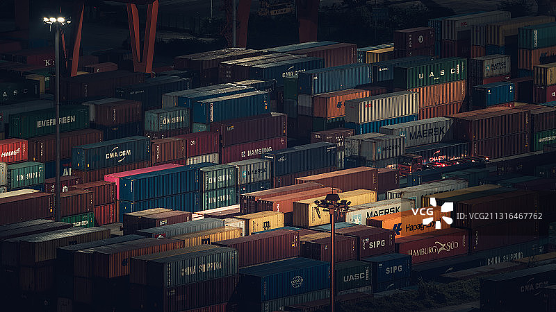 集装箱码头图片素材