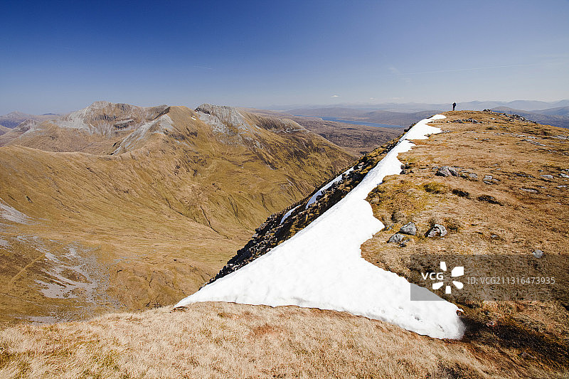 苏格兰高地格雷科里斯山附近的马莫尔山脉图片素材