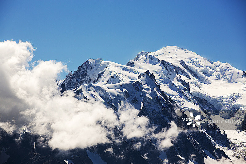法国阿尔卑斯山霞慕尼勃朗峰图片素材