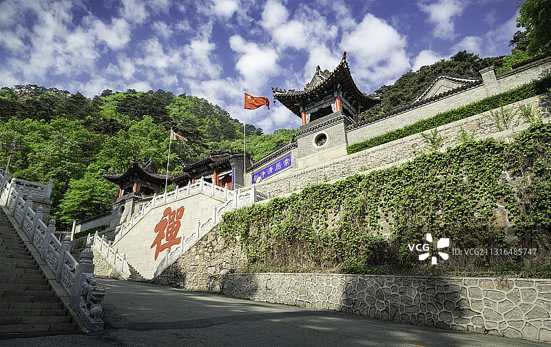 千山大佛寺景区南泉庵图片素材