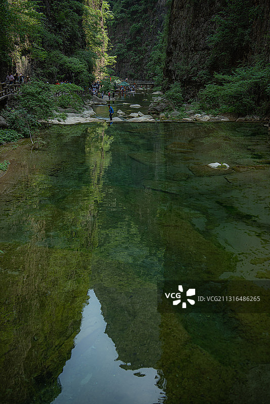 山西八泉峡-竖拍片07图片素材