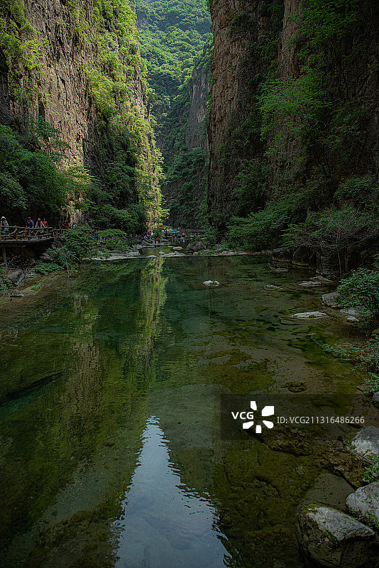 山西八泉峡-竖拍片08图片素材
