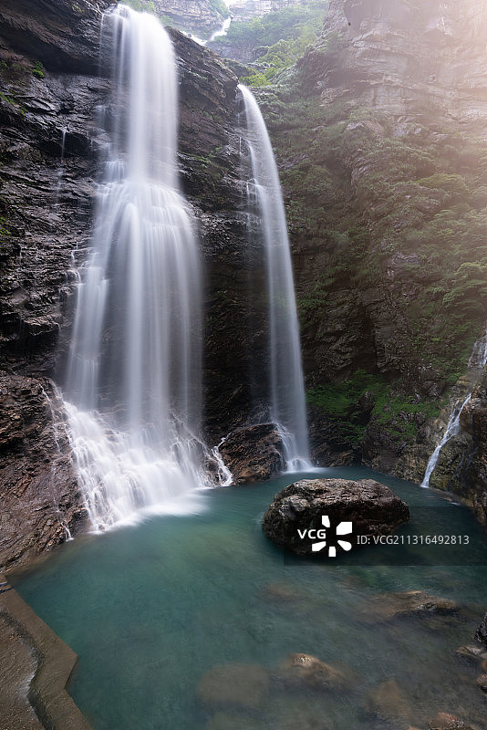 庐山三叠泉图片素材