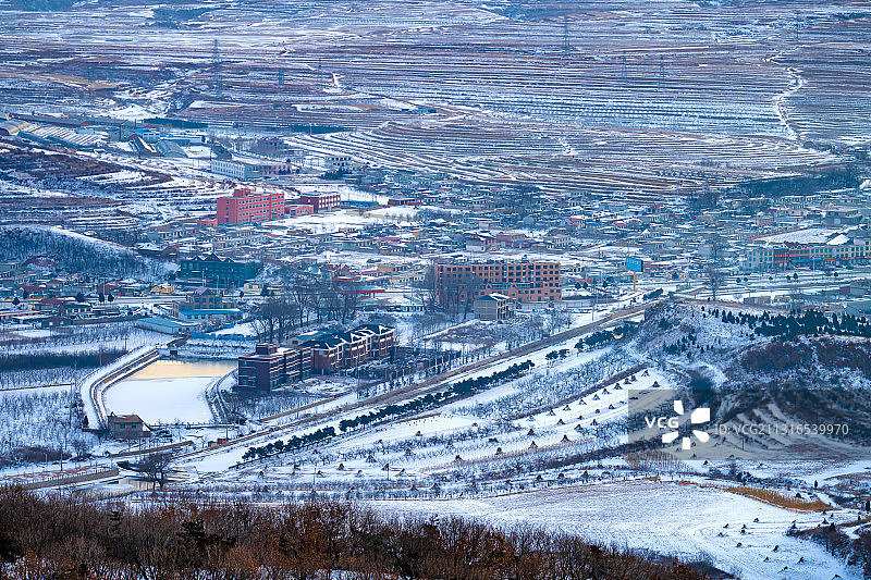 辽宁大连-瓦房店榆树房村-冬季图片素材