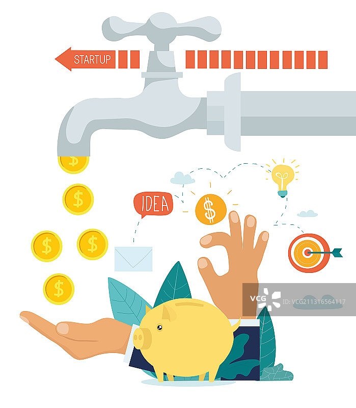 赚钱与创业概念图片素材