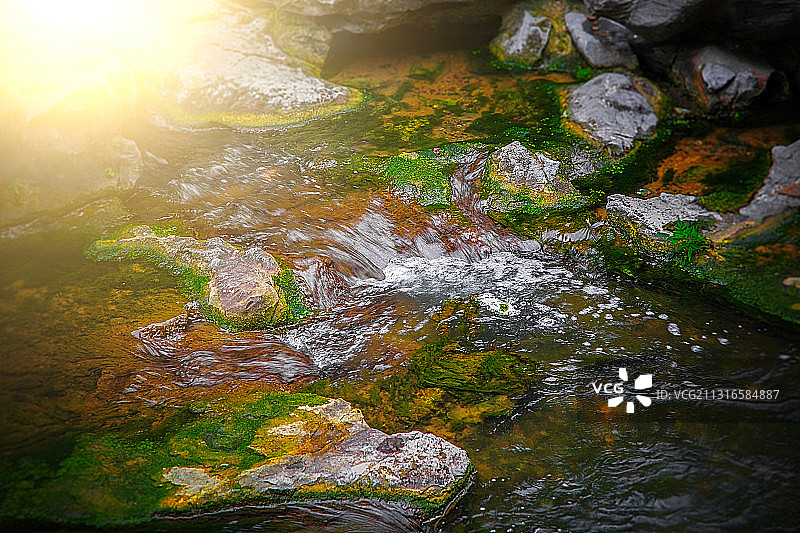 江苏省杨州市双峰云栈风光图片素材