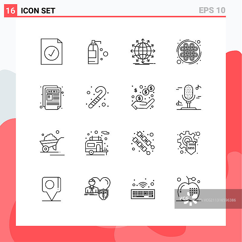 通用图标符号组16现代图片素材