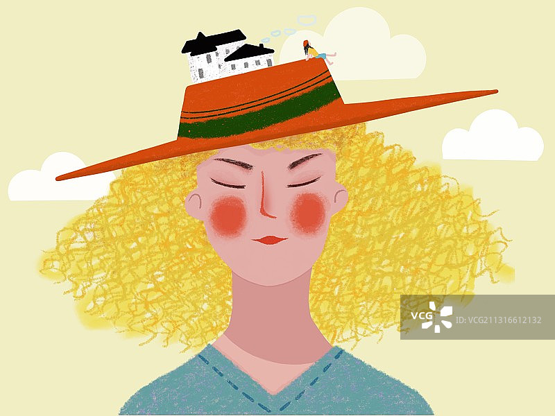 梦女孩图片素材