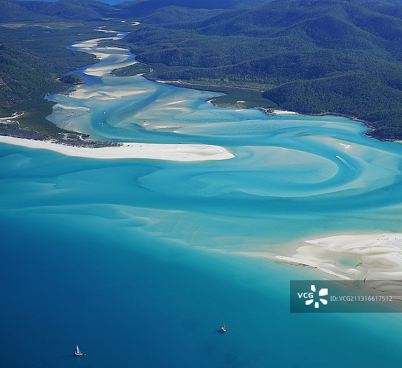 Whitsunday Island 白沙滩图片素材