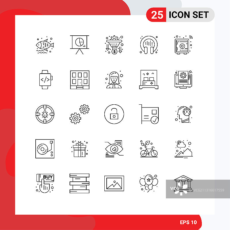 用户界面线装现代标识和图片素材