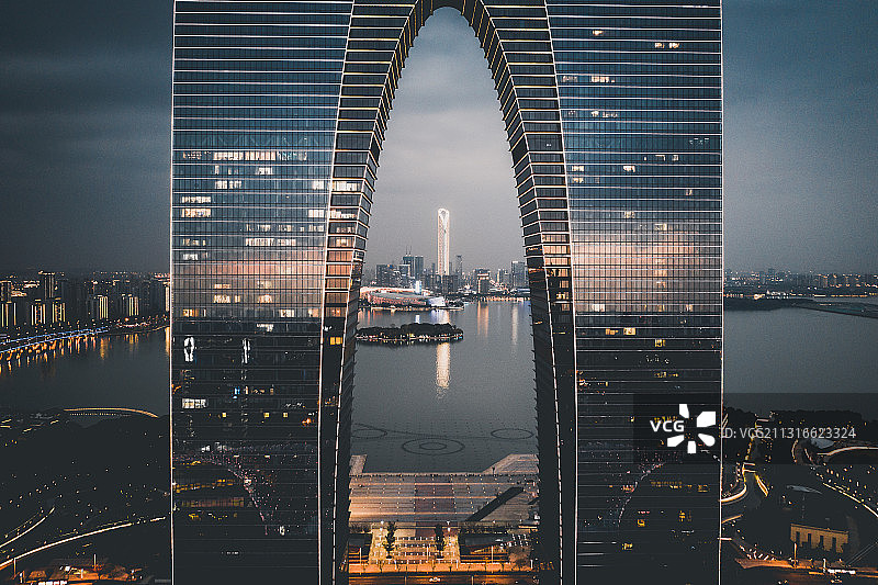 苏州东方之门图片素材