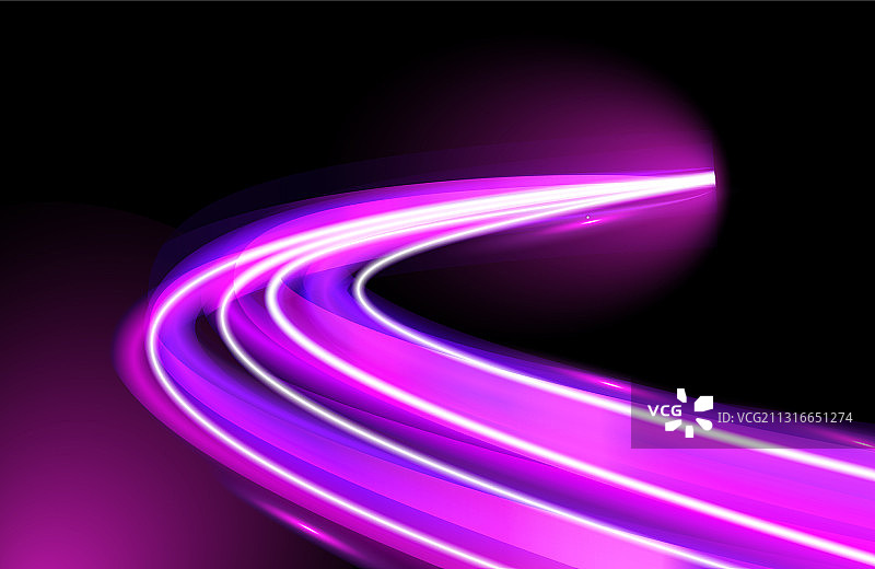 抽象彩色光轨与动态模糊图片素材