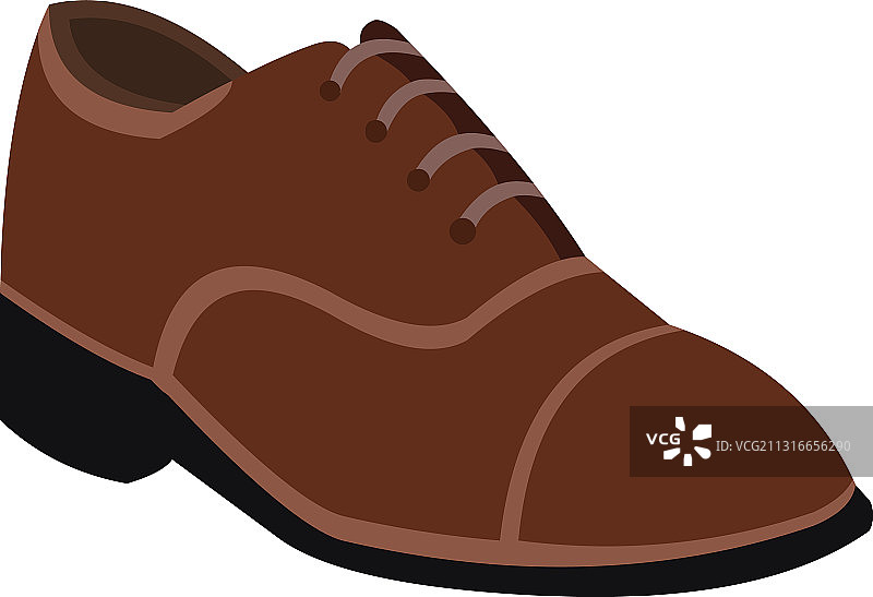 优雅的棕色鞋子图片素材