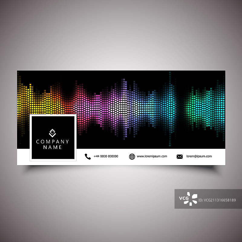 带声波的社交媒体时间轴封面图片素材