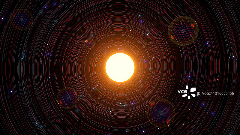 3D抽象现代科技空间背景图片素材