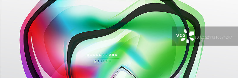 摘要背景流动式液体图片素材