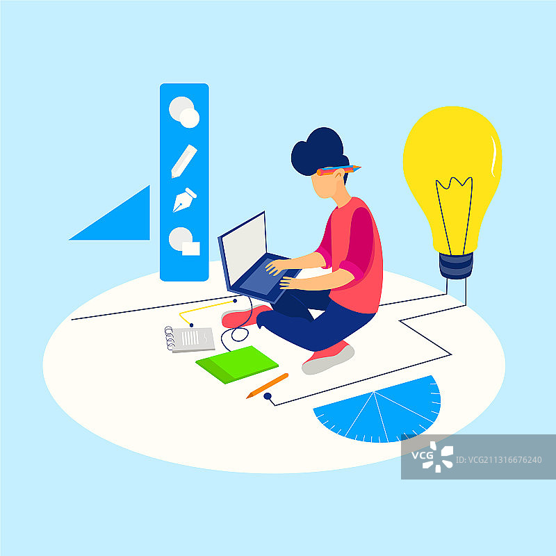 设计师从事项目工作图片素材