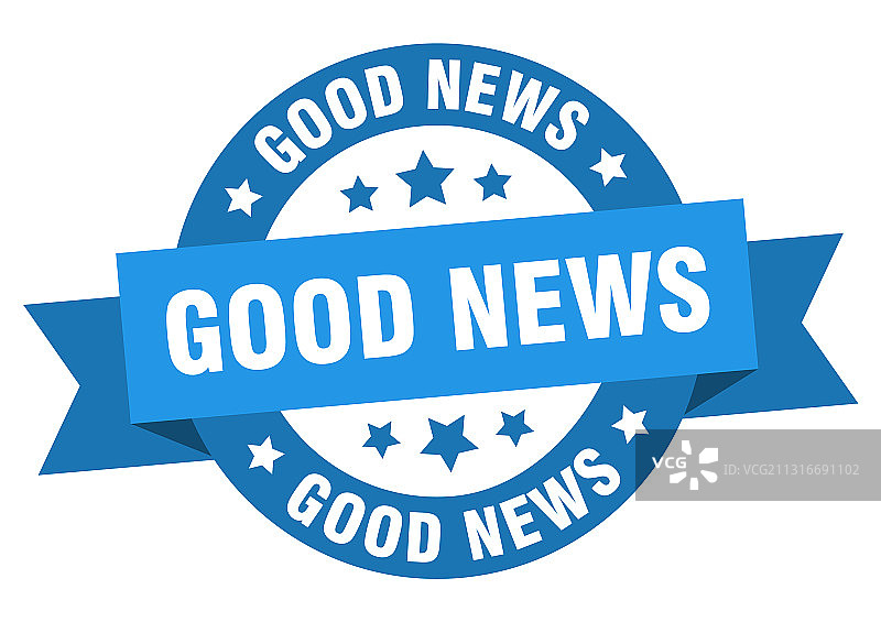好消息圆形飘带图片素材