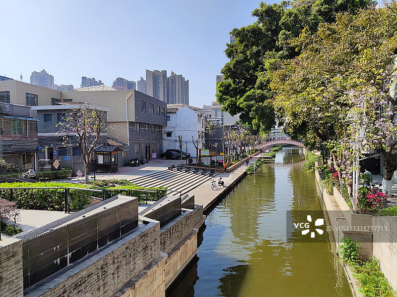 古色古香古街古韵广州“永庆坊”焕发新活力图片素材