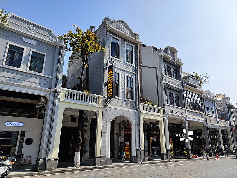 古色古香古街古韵广州“永庆坊”焕发新活力图片素材