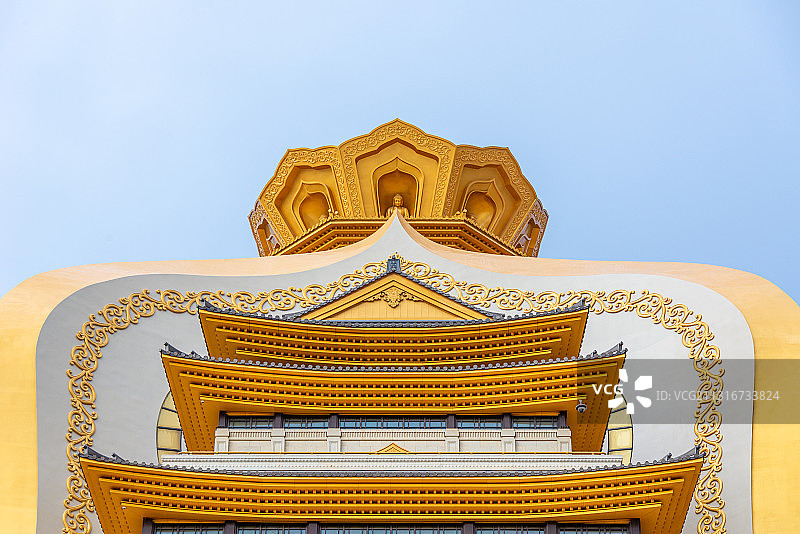 浙江省，舟山市，普陀区，朱家尖，5A级景区，观音法界，寺庙图片素材