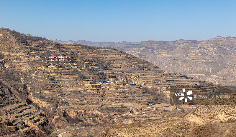 黄土高坡的风采图片素材